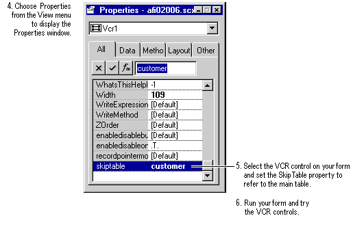 FoxProViewMenuProperties screenshot